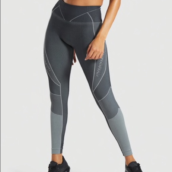 NEW Gymshark Turbo Seamless Leggings, Black, small - Picture 1 of 6